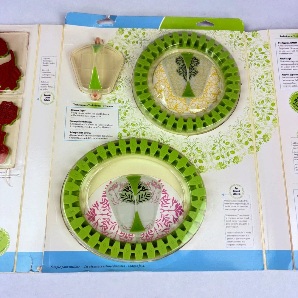 Inkadinkado StampingGear Deluxe Set 24pc Pattern Making Kit 65-32020 Green‎